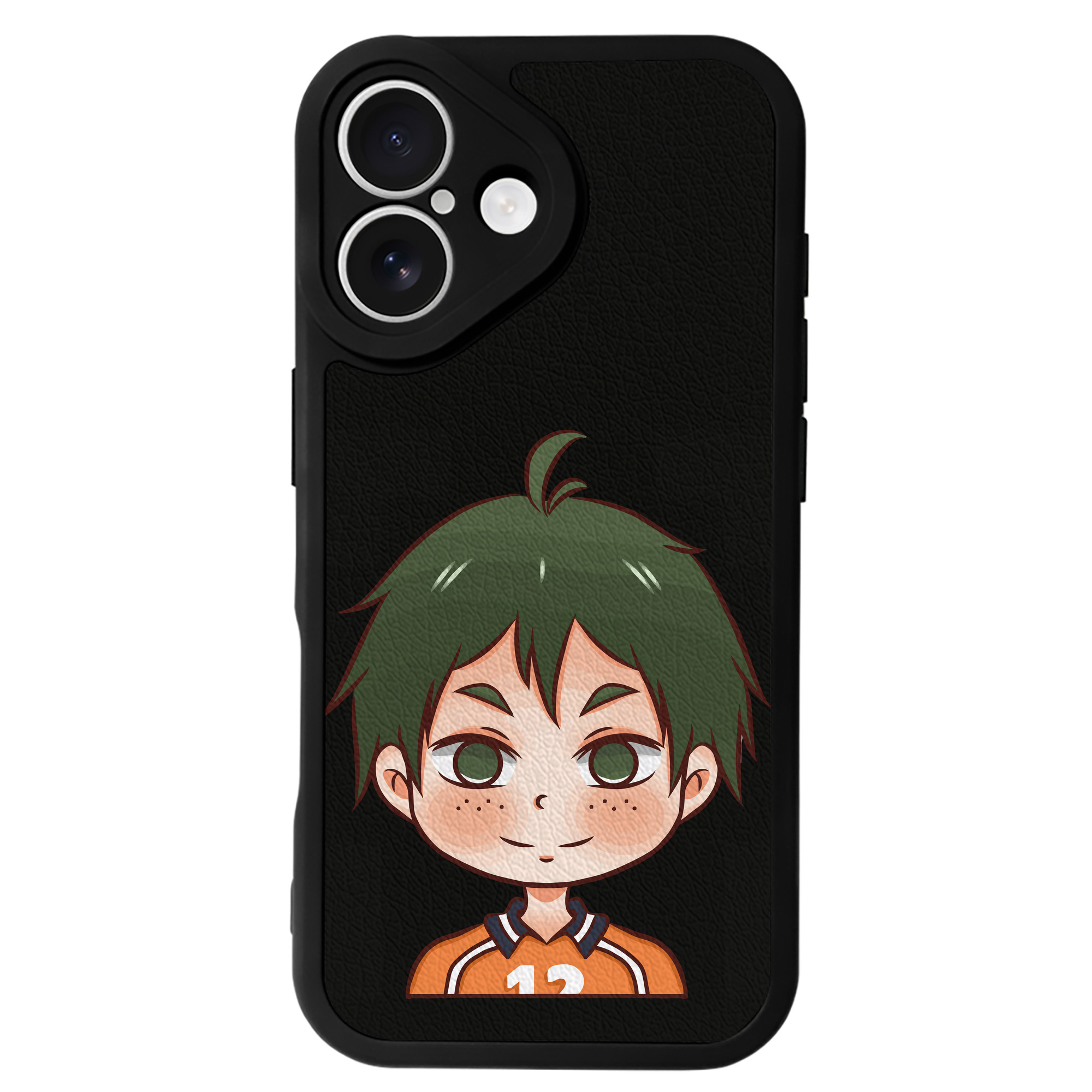 （画像用） ハイキュー!! Haikyu!! 【iPhone 16シリーズ対応】シリコンスマホケース（レザー調） 材質：シリコン